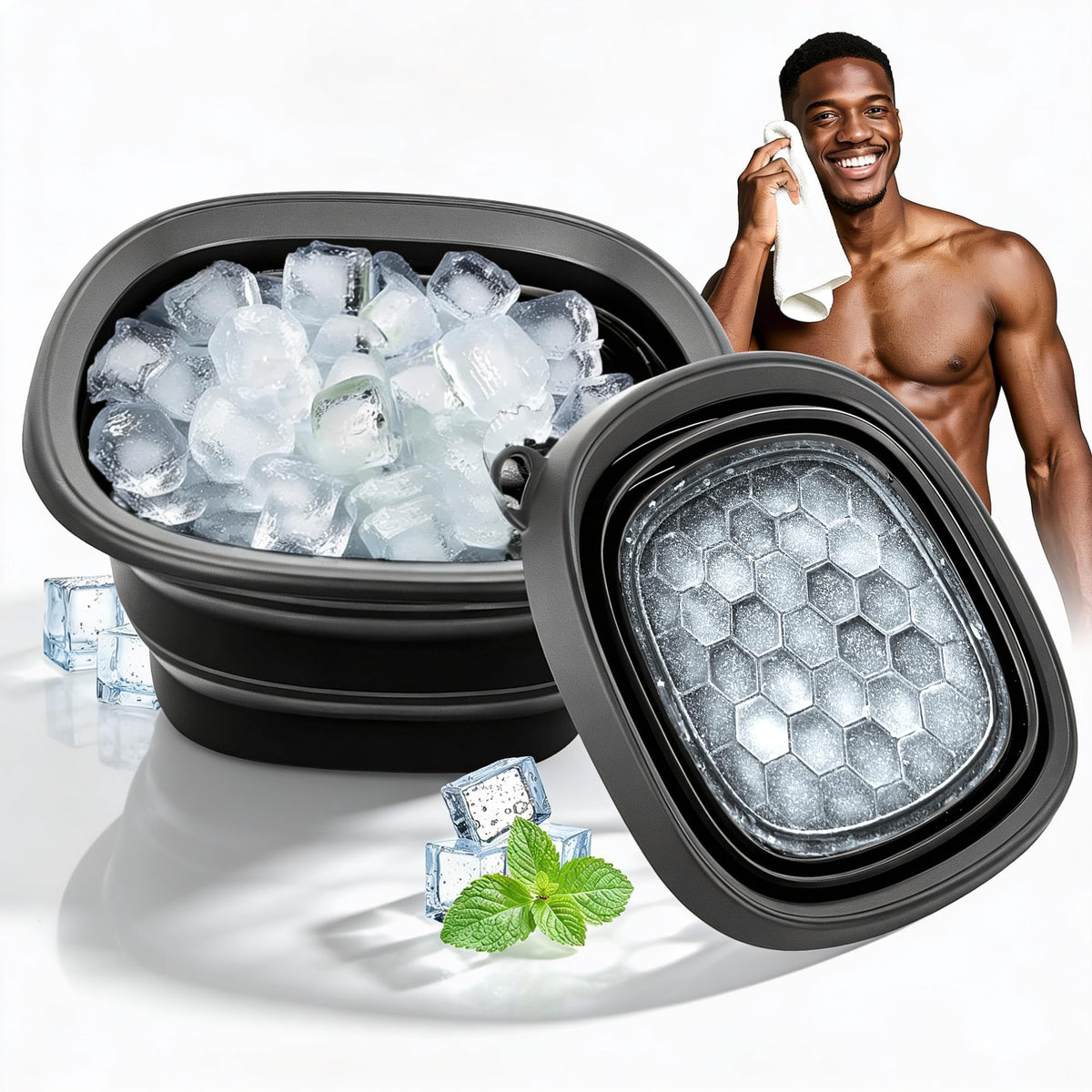 Foldspark face bowl front view showing stable ice zone and easy plunge benefit