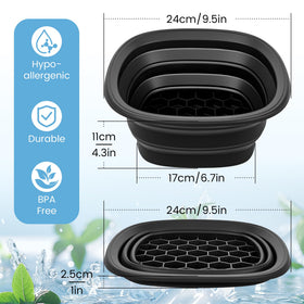 Foldspark bowl in freezer ready to freeze water for consistent cold benefit
