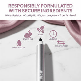 Foleto eyeliner inside travel pouch for convenient on-the-go touchups