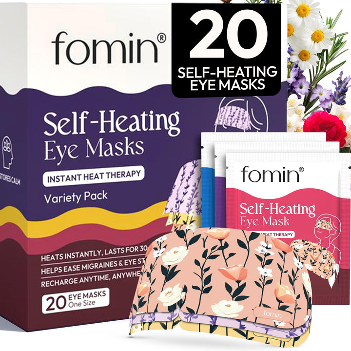 FOMIN front packaging showing 20-pack and variety benefits