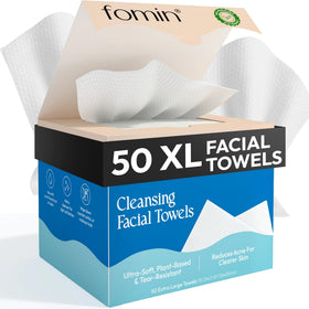 FOMIN front packaging showing biodegradable towels and clear product benefit