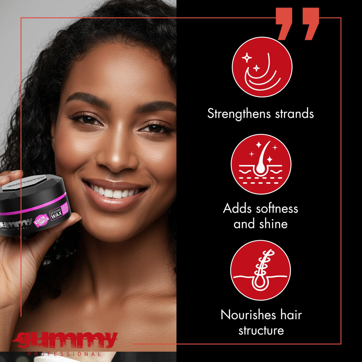 fonex gummy applied on palms ready to style for effortless blending