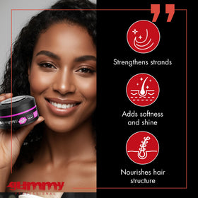 fonex gummy applied on palms ready to style for effortless blending