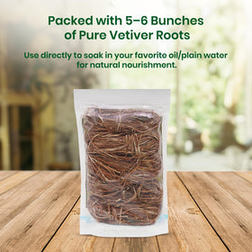 Foodherbs vetiver roots beside teacup in kitchen showing culinary use