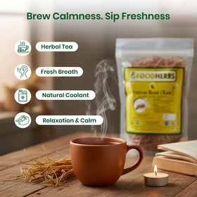Foodherbs vetiver roots in a sachet inside wardrobe for freshening clothes