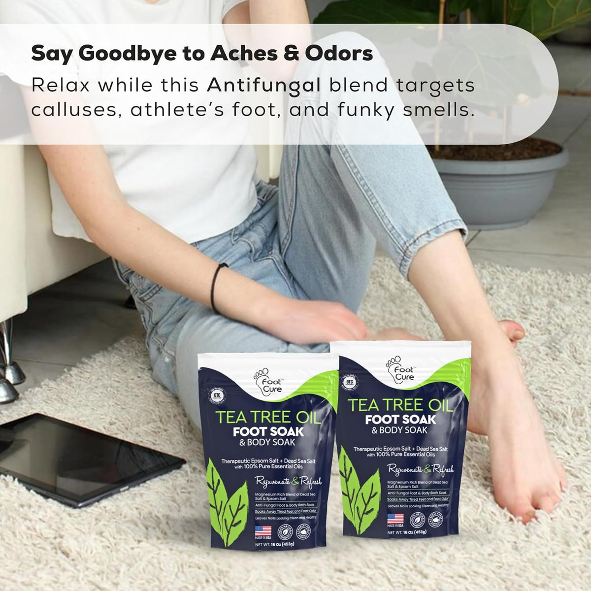 FOOT CURE before and after softening calluses visible improvement