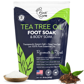 FOOT CURE jar front label showing product name and 16 oz size for clear identification