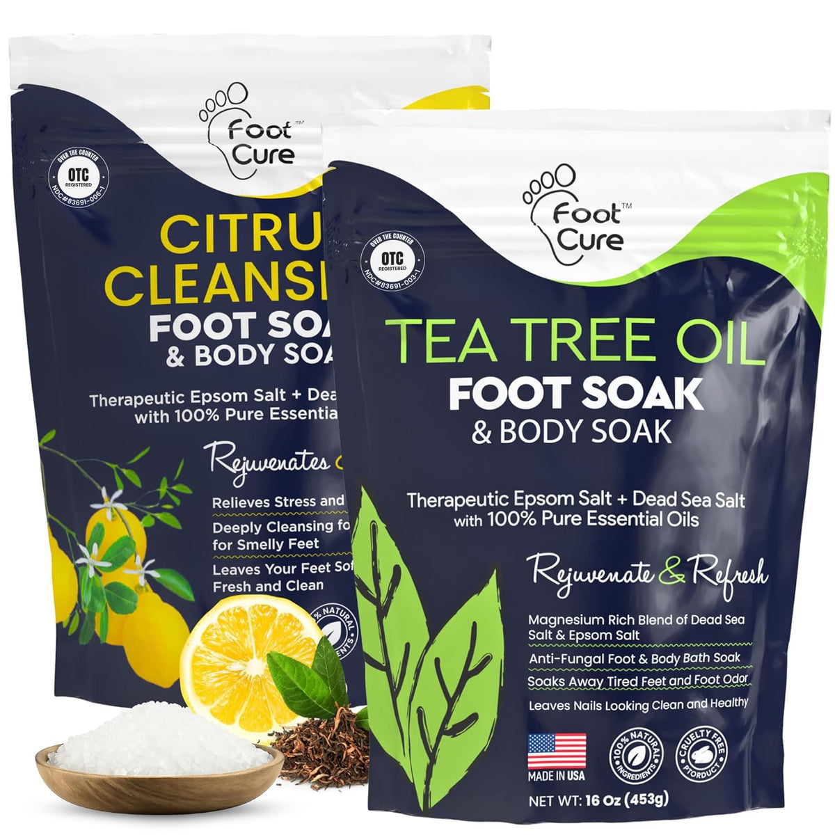 FOOT CURE front packaging showing product and benefit of softer feet