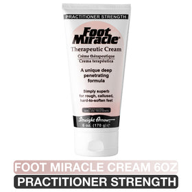 Foot Miracle application in use on heel demonstrating softening benefit