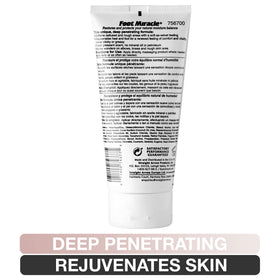 Foot Miracle size and packaging displayed with tube beside everyday items