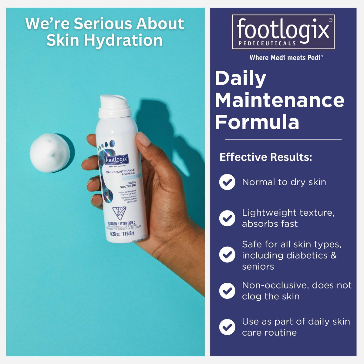 FOOTLOGIX applied to heel showing targeted softening benefit