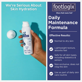 FOOTLOGIX applied to heel showing targeted softening benefit
