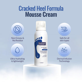 FOOTLOGIX cream texture close-up showing rich hydration