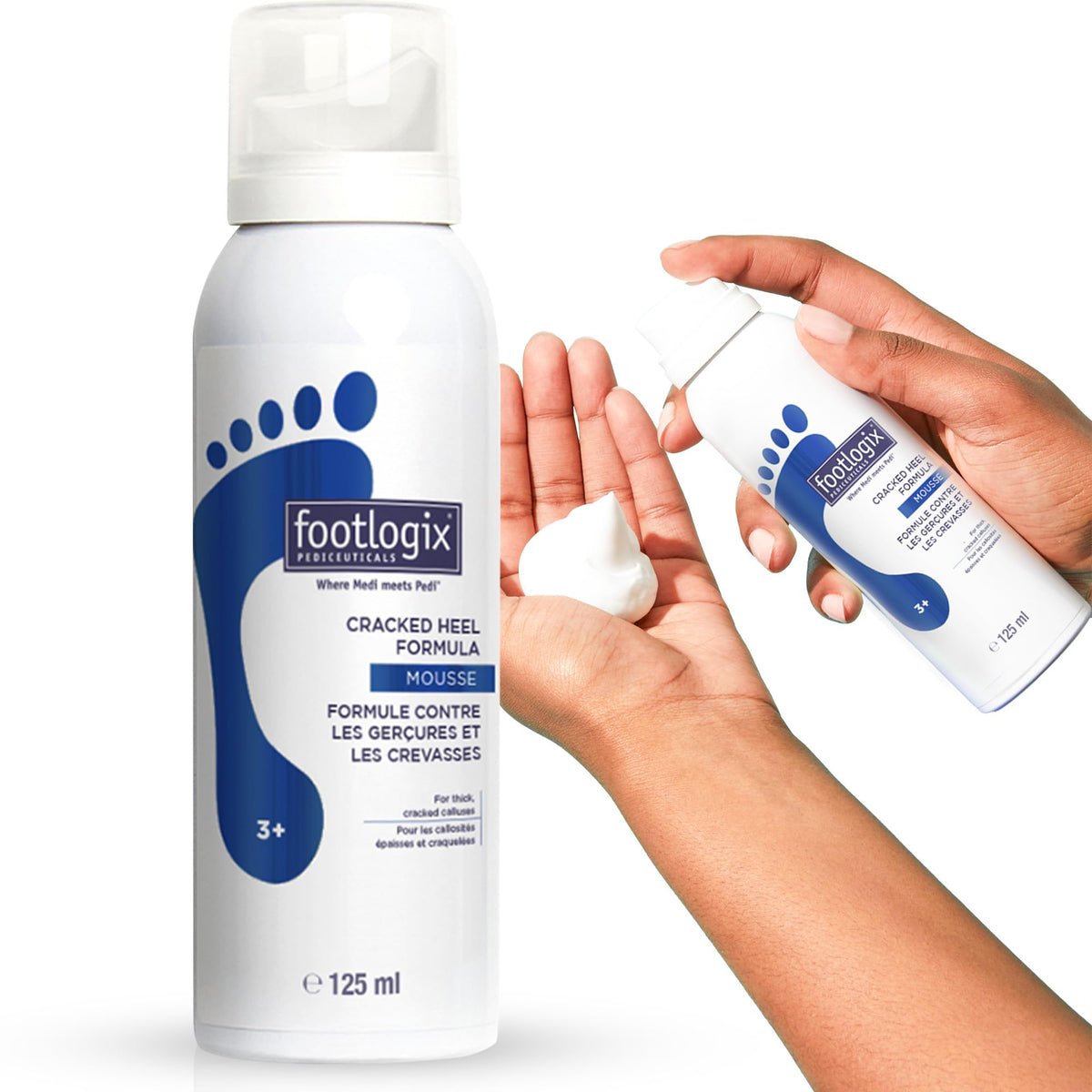FOOTLOGIX front tube showing product and benefits
