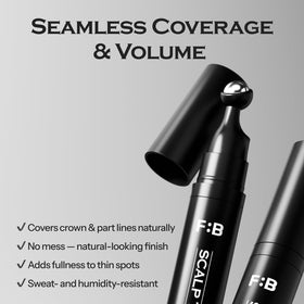 FORBEAUT application on hairline illustrating quick five-minute natural fill