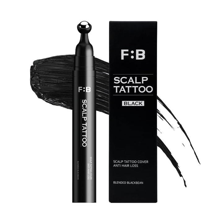 FORBEAUT front packaging showing scalp tattoo roller and natural finish benefit