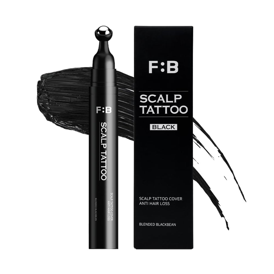 FORBEAUT front packaging showing scalp tattoo roller and natural finish benefit