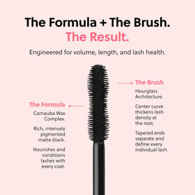 ForChics before-and-after length comparison showing thicker, longer-looking lashes