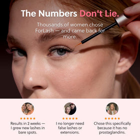 ForChics label close-up showing vegan, hormone-free claims for peace of mind