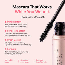 ForChics formula texture swirl highlighting nourishing ingredients for stronger lashes
