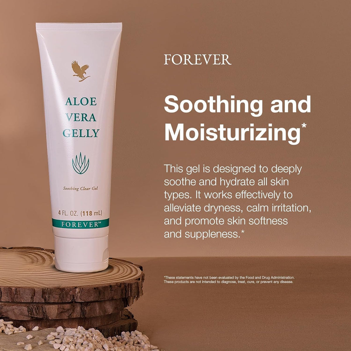 Forever Living close-up texture of gel highlighting light fast-absorbing feel