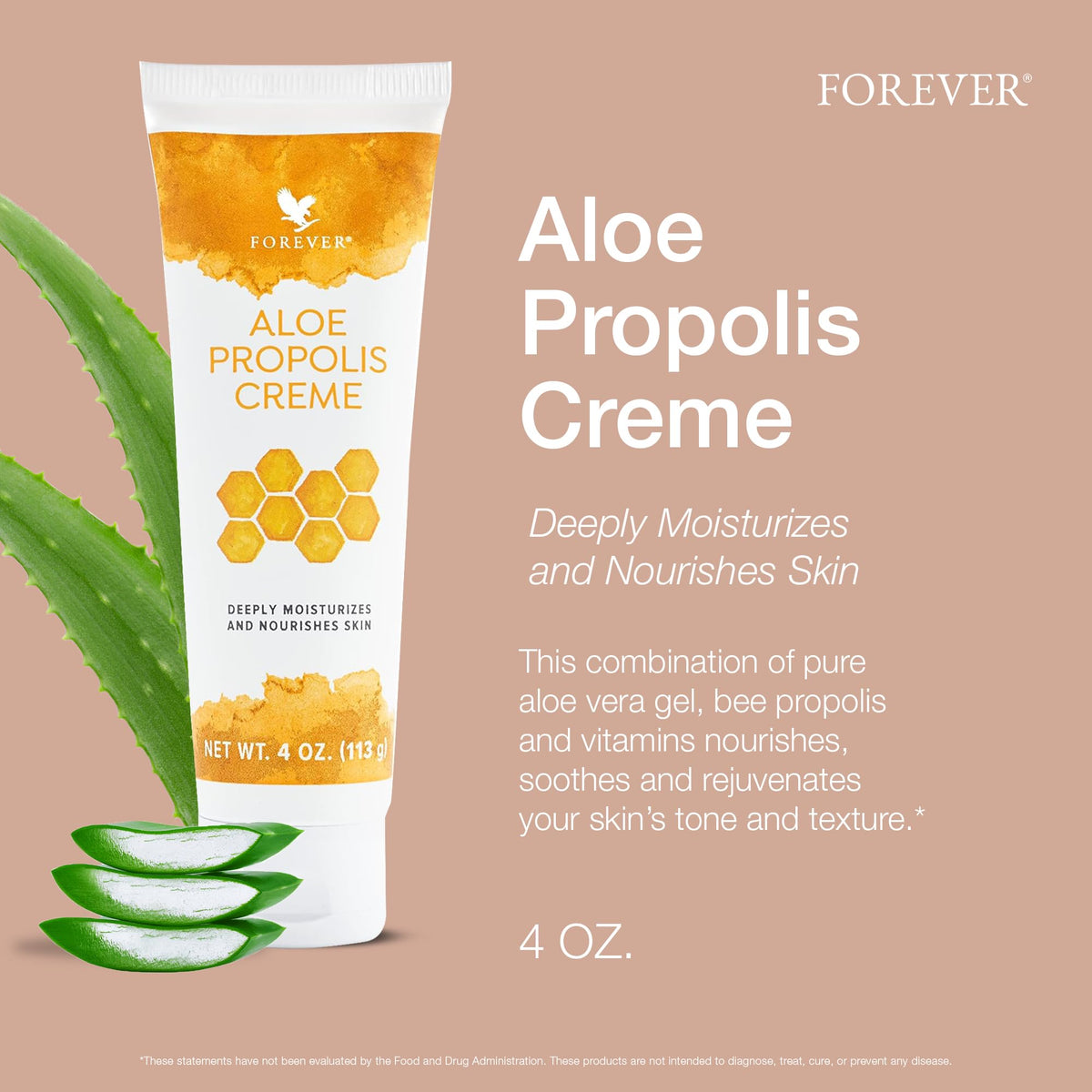 Forever Living cream texture closeup revealing smooth aloe-rich consistency