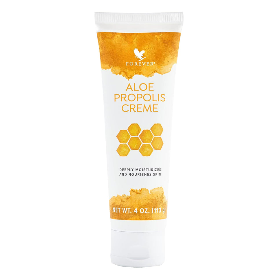 Forever Living jar front view showing label and compact packaging benefit