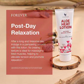 Forever Living applying lotion during massage demonstrating soothing muscle comfort