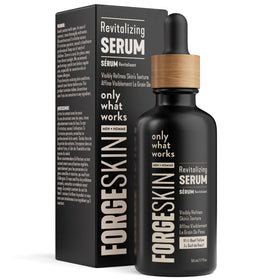 Forge Skin front packaging showing bottle and branding for clear product identification and trust