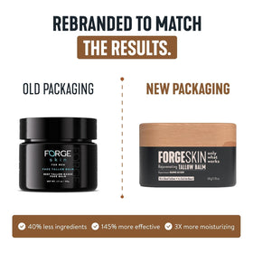 Forge Skin texture close-up of whipped tallow balm highlighting smooth blend benefit