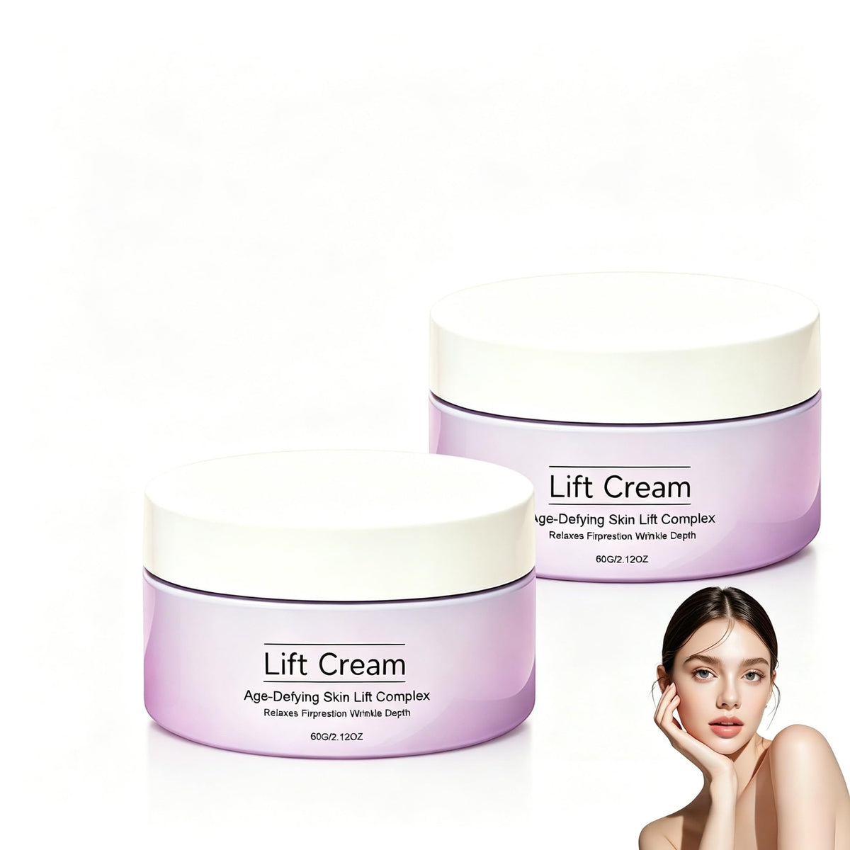 ForgeVibe front packaging showing twin Wonder Lift Cream jars and benefits