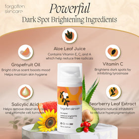 Forgotten Skincare applied to underarm demonstrating odor control