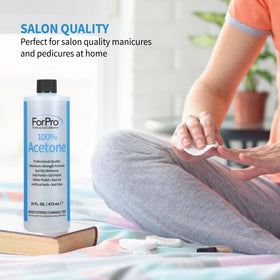 ForPro acetone cleaning metal manicure tools for residue-free maintenance