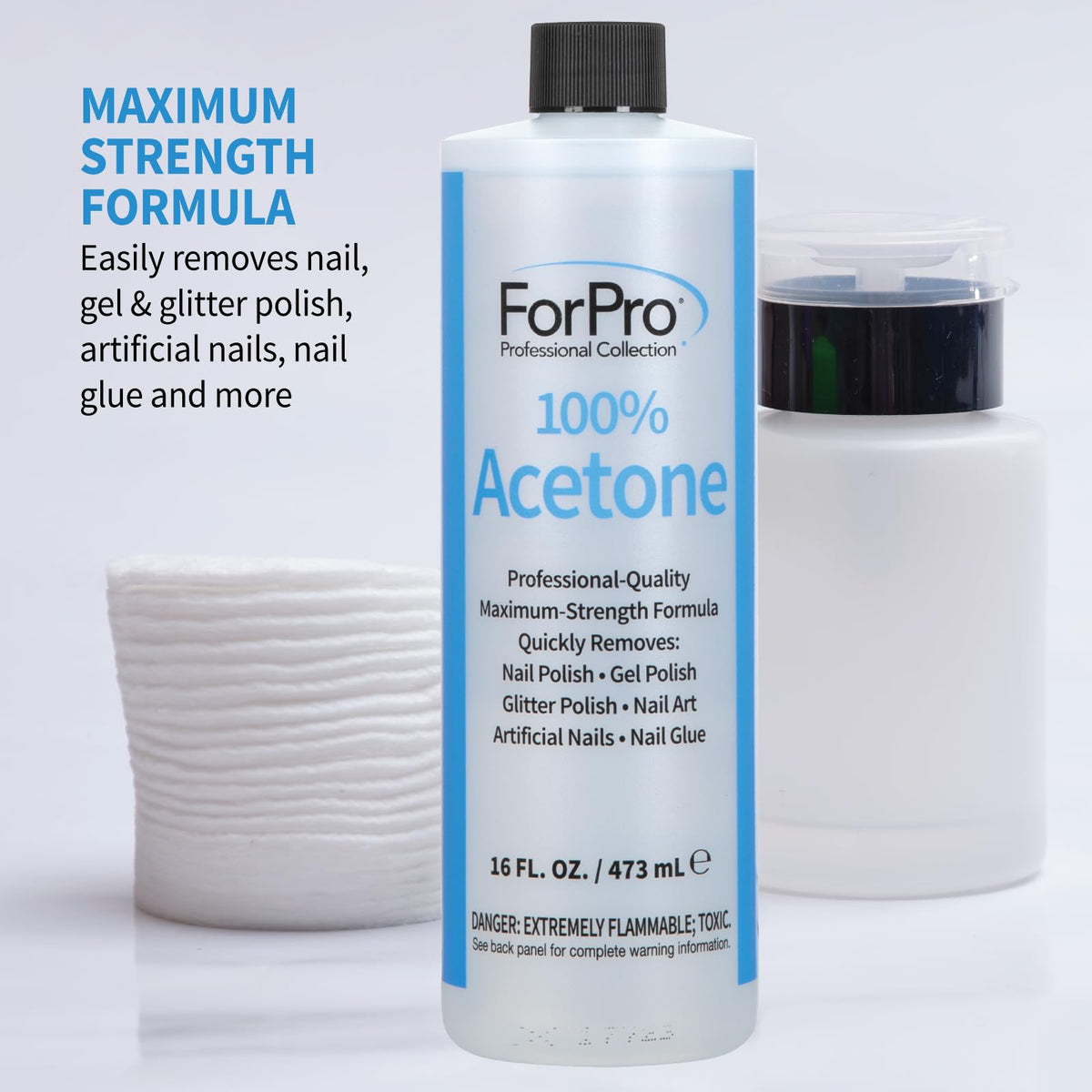 ForPro acetone soaked cotton wrapped in foil demonstrating effective soak method