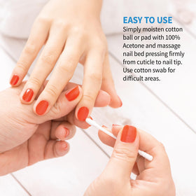 ForPro acetone on salon station during manicure showing streamlined workflow