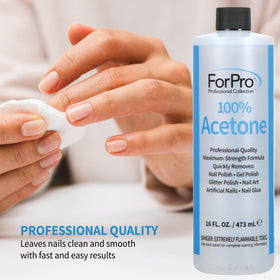 ForPro 16 fl oz bottle next to a ruler showing generous professional size