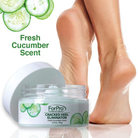 ForPro jar on a bathroom shelf lifestyle image promoting regular foot care