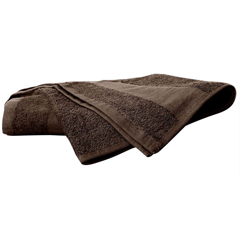 ForPro chocolate towel in salon use protecting shoulders and absorbing dye spills