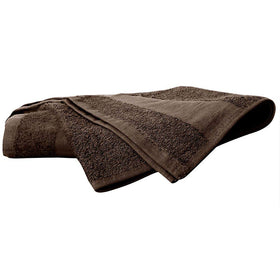 ForPro chocolate towel in salon use protecting shoulders and absorbing dye spills