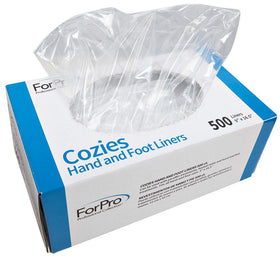 ForPro Cozies front packaging showing 500-count and benefits