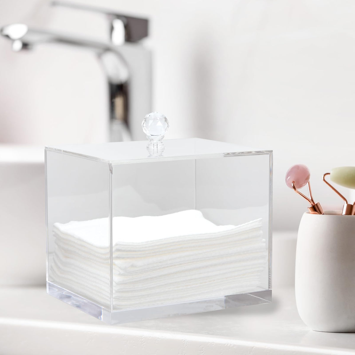 ForPro holder on a salon counter showing professional display and organized workspace benefit