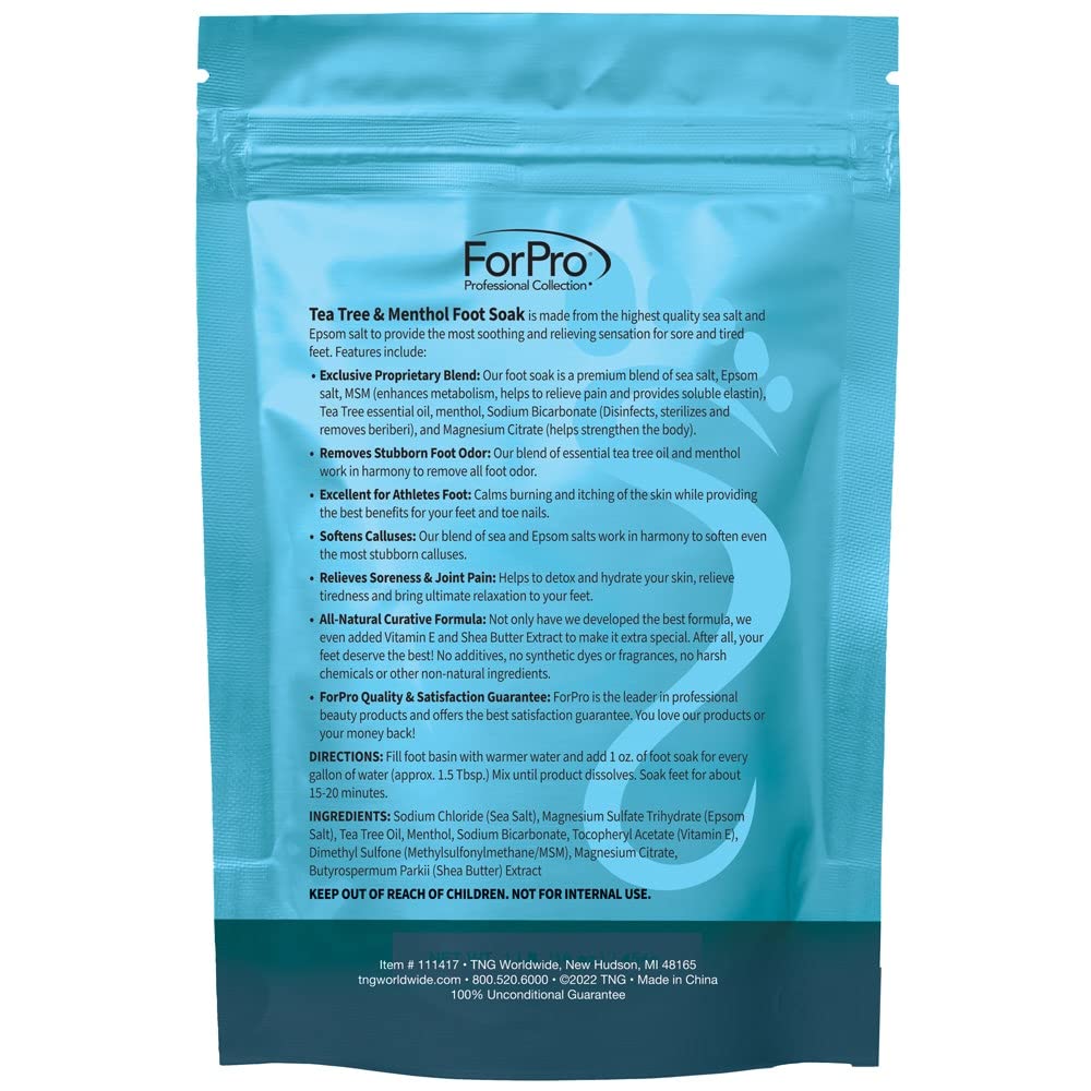 ForPro foot soak in use in basin showing soothing effect
