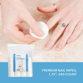 ForPro wipe held with remover demonstrating secure grip tab for precise application