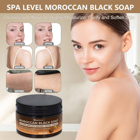 forvirness argan oil bottle beside soap highlighting nourishing oils