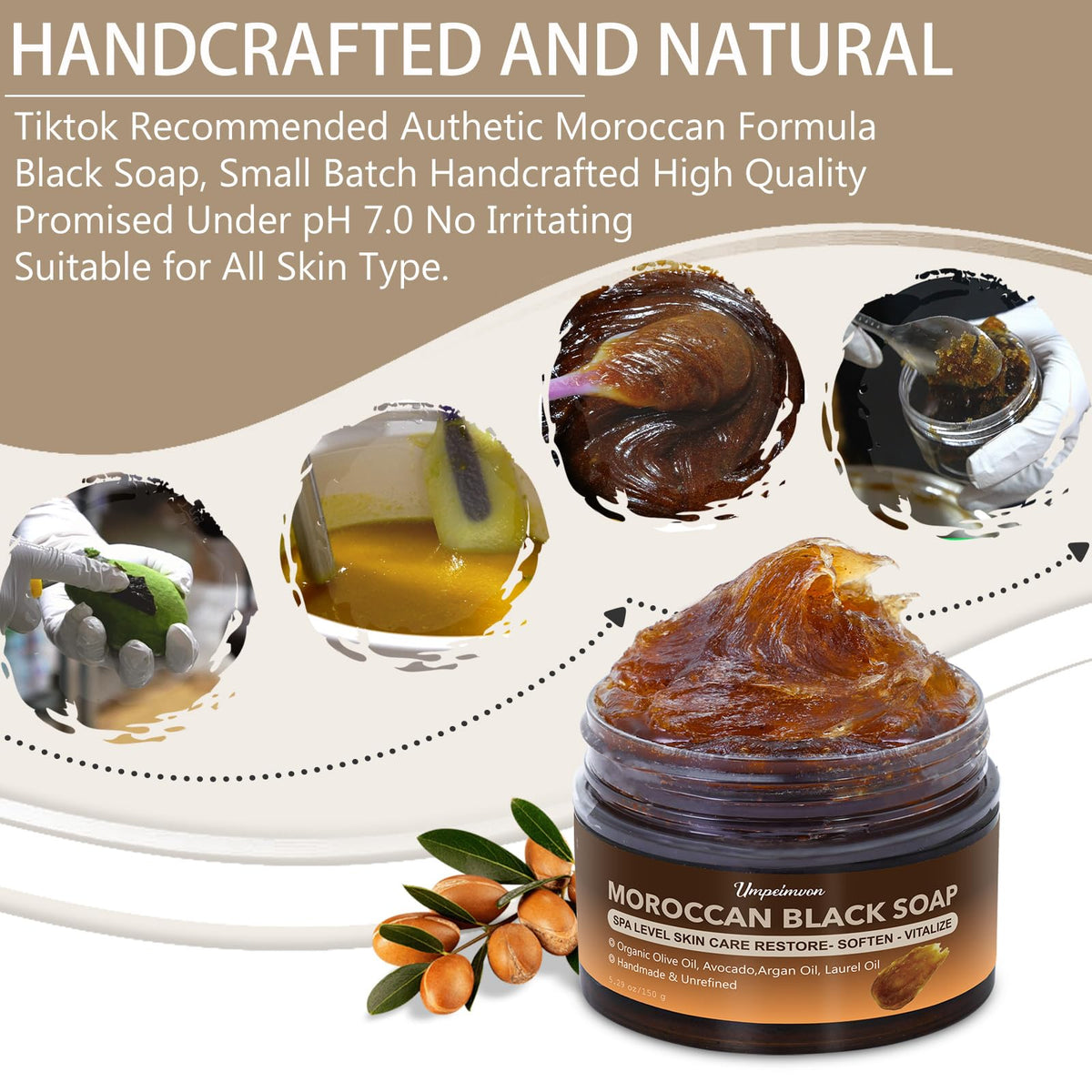forvirness dark paste texture close-up demonstrating thick creamy consistency and moisturizing oils