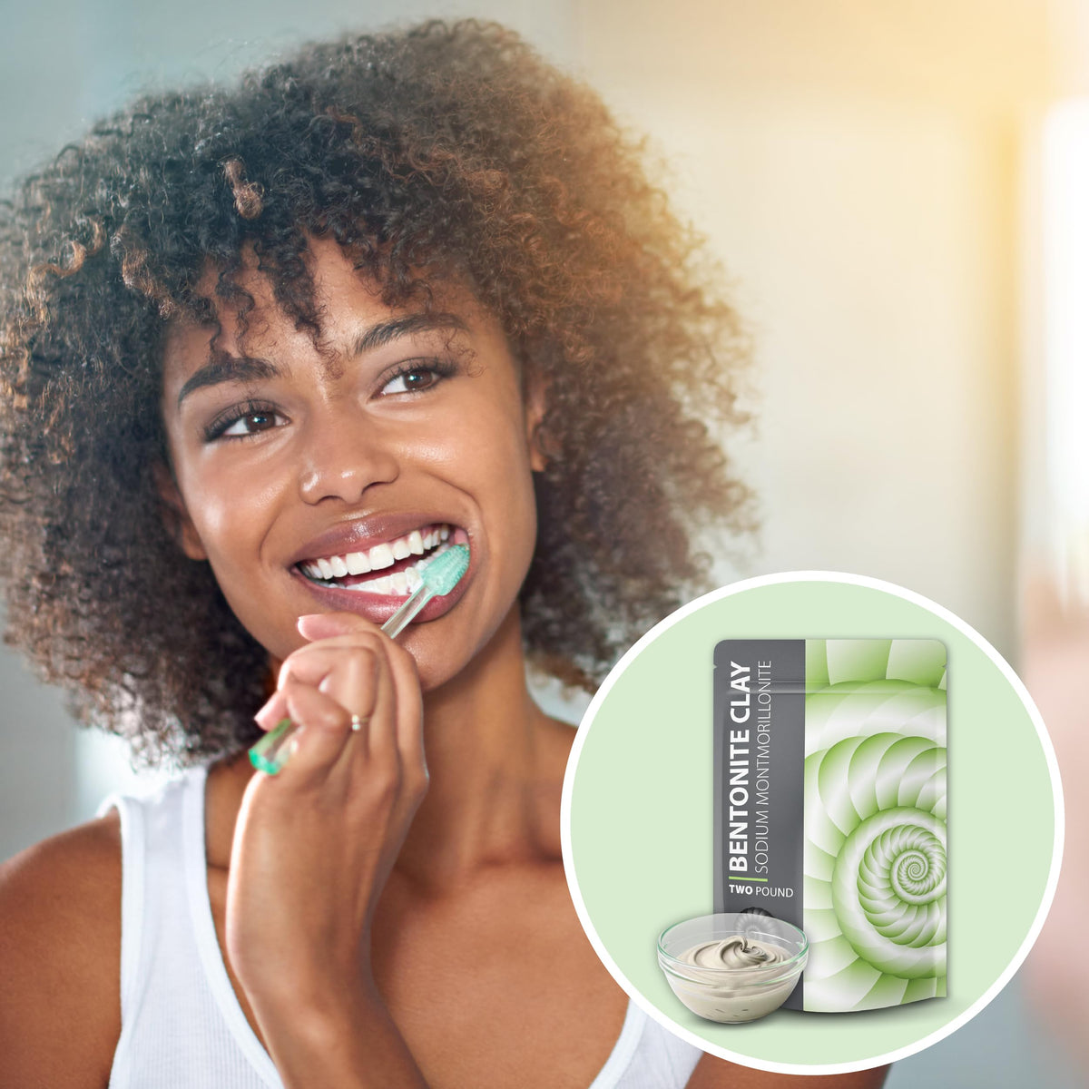 FOSSIL POWER resealable zipper detail preserving powder freshness benefit
