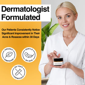 Foundation Skincare azelaic cream applied to hand demonstrating easy absorption
