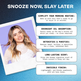 FoxyBae applied to roots in bedroom for overnight refresh benefit