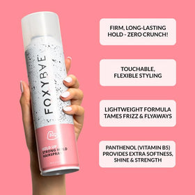 foxybae back label close-up highlighting ingredients and usage benefits
