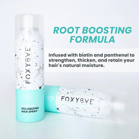 FoxyBae bottle label close-up highlighting biotin ingredient